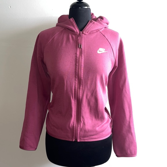 2/$25 Women’s Medium Nike track fleece sweater - Picture 1 of 9